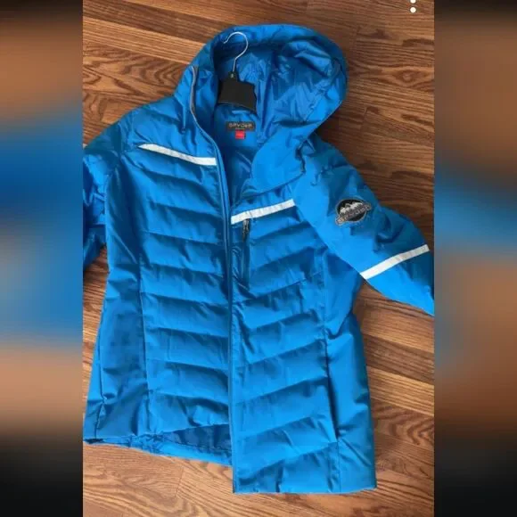 Spyder Women's Blue Brisk Synthetic Down Jacket Size Large